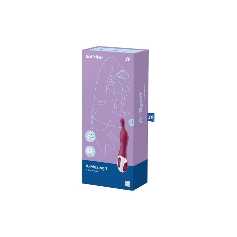 Вібратор для точки А – Satisfyer A-Mazing 1 Berry – 12 режимів вібрації, водостійкість IPX7