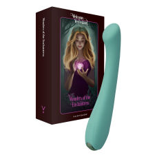 Вибратор для точки G – FairyGasm MerryWand Green – гибкий ствол, 9 вибро-режимов