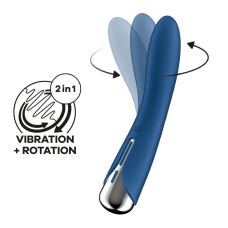 Вибратор для точки G с вращением ствола – Satisfyer Spinning Vibe 1 Blue – 2 мотора
