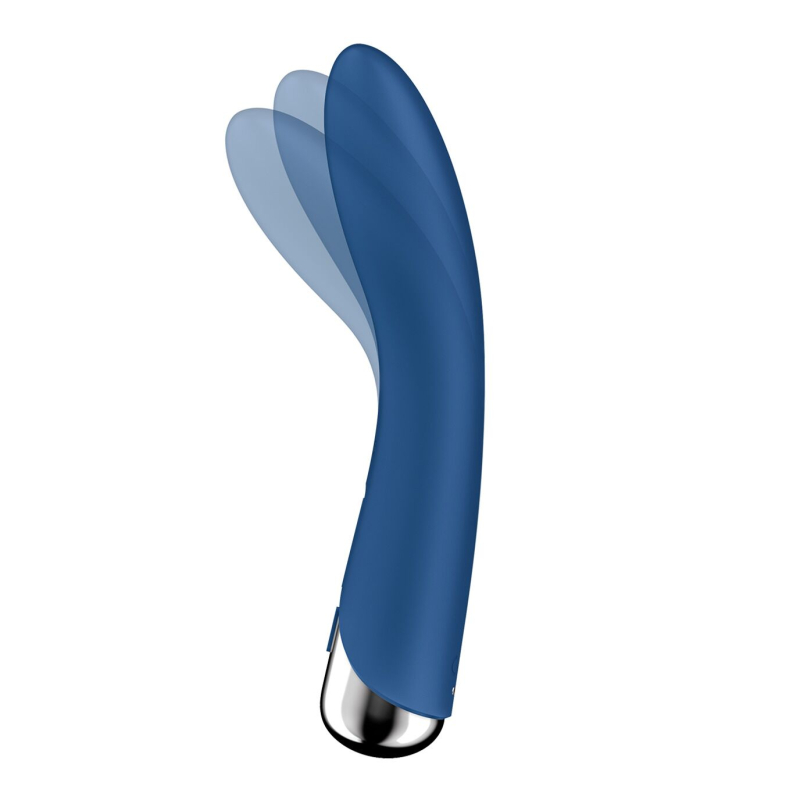 Вибратор для точки G с вращением ствола – Satisfyer Spinning Vibe 1 Blue – 2 мотора