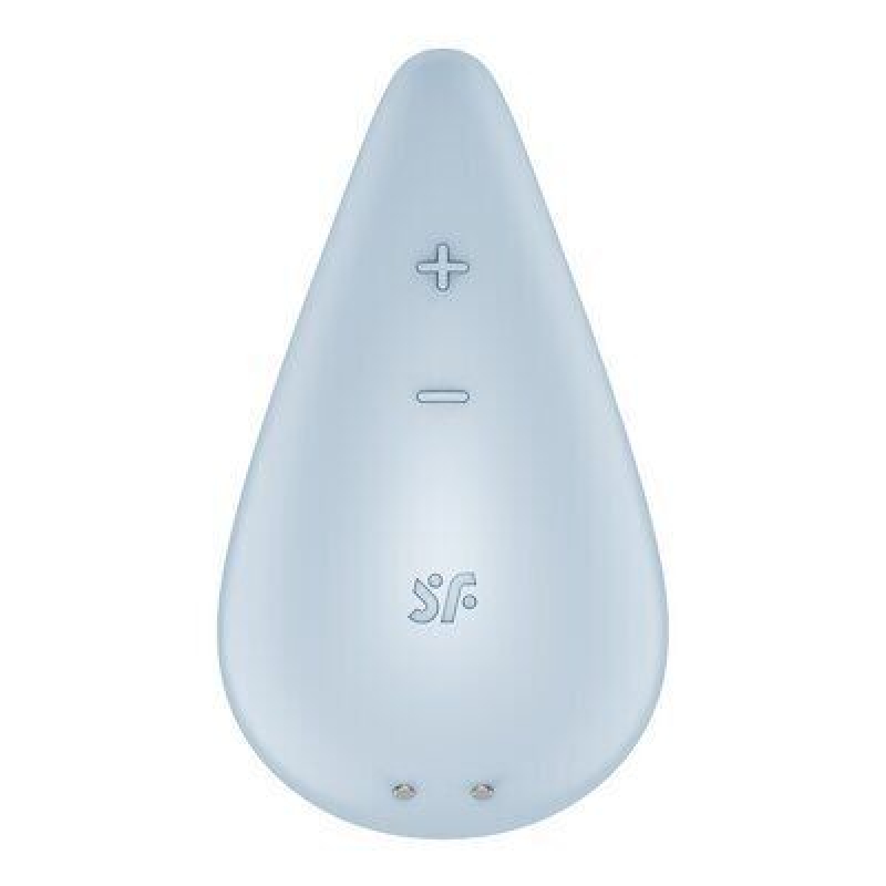 Вібратор для зовнішньої стимуляції – Satisfyer Dew Drop Blue – 2 мотори, 12 режимів, точковий вплив