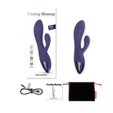 Вібратор-кролик – Love To Love FUNKY BUNNY Midnight Indigo – 10 режимів вібрації, 2 мотори