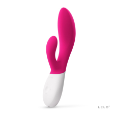 Вібратор-кролик з хвилястим рухом стовбура – LELO Ina Wave 2 Cerise – 12 режимів стимуляції