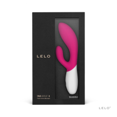 Вібратор-кролик з хвилястим рухом стовбура – LELO Ina Wave 2 Cerise – 12 режимів стимуляції