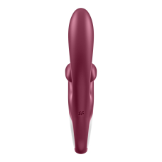 Вібратор-кролик з подвійним відростком – Satisfyer Touch Me Red – 3 мотори, гнучкий стовбур, 12 режимів