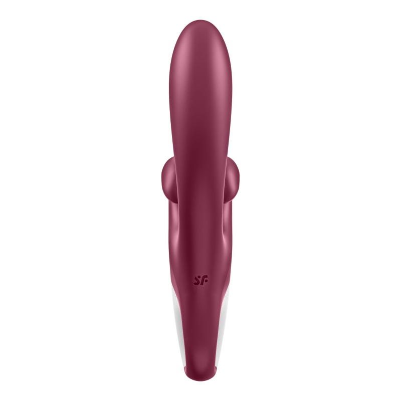 Вібратор-кролик з подвійним відростком – Satisfyer Touch Me Red – 3 мотори, гнучкий стовбур, 12 режимів