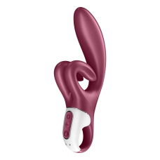 Вібратор-кролик з подвійним відростком – Satisfyer Touch Me Red – 3 мотори, гнучкий стовбур, 12 режимів