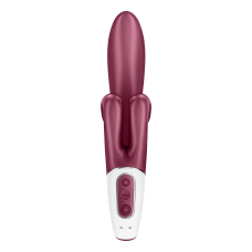Вібратор-кролик з подвійним відростком – Satisfyer Touch Me Red – 3 мотори, гнучкий стовбур, 12 режимів