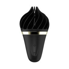 Вібратор морозиво Satisfyer Lay-On Sweet Treat Black/Gold – 10 режимів, водозахист