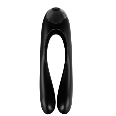 Вібратор на палець – Satisfyer Candy Cane Black – 12 режимів вібрації, великий діапазон використання