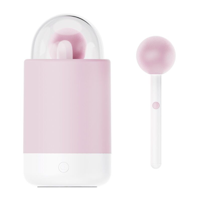 Вібратор-цукерка – KISSTOY Pink Pop – 10 режимів, зарядний кейсом з функцією нічничка
