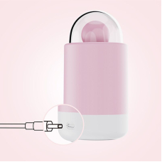 Вібратор-цукерка – KISSTOY Pink Pop – 10 режимів, зарядний кейсом з функцією нічничка