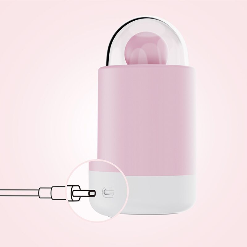 Вібратор-цукерка – KISSTOY Pink Pop – 10 режимів, зарядний кейсом з функцією нічничка