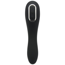 Вібратор + вакуумний стимулятор 2в1 – Alive Midnight Quiver Black – 10 вібро + 10 вакуумних режимів