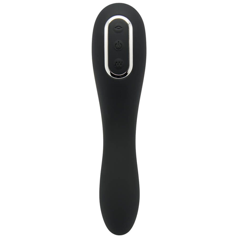 Вібратор + вакуумний стимулятор 2в1 – Alive Midnight Quiver Black – 10 вібро + 10 вакуумних режимів