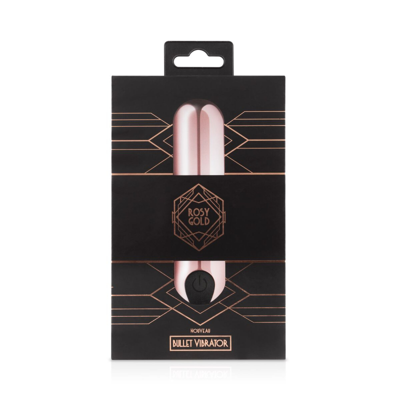 Віброкуля (Міні вібратор) Rosy Gold Nouveau Bullet – 10 режимів вібрацій, довжина 7.5 см, діаметр 2 см