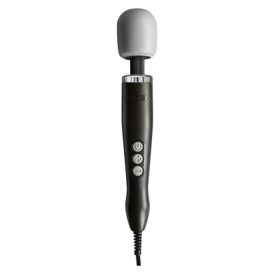 Вібромасажер – DOXY Original Black – працює від мережі 220В, 7 рівнів вібрації + 7 пульсацій