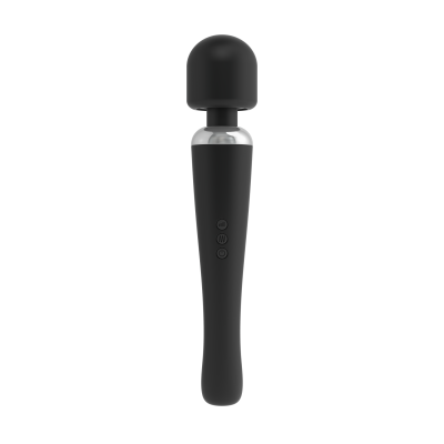 Вібромасажер мікрофон – Dorcel Megawand Black – 20 вібро-режимів в поєднанні з 8 рівнями інтенсивності