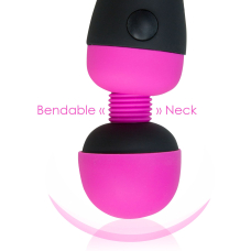 Вибромассажер микрофон с гибкой головкой – PalmPower Recharge Pink – тревел-замок