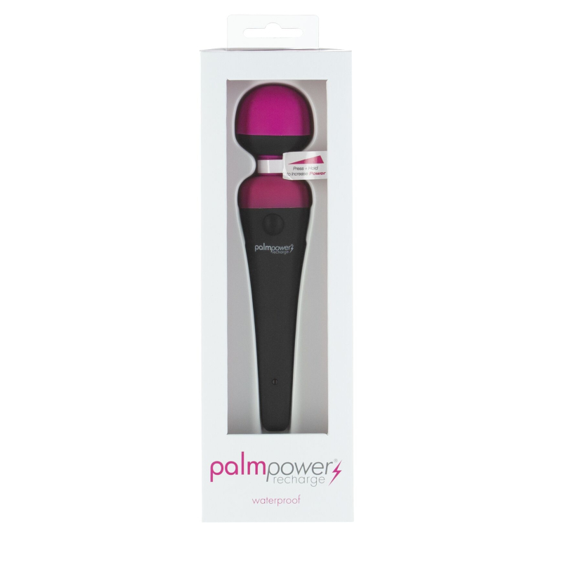 Вібромасажер мікрофон з гнучкою головкою – PalmPower Recharge Pink – тревел-замок