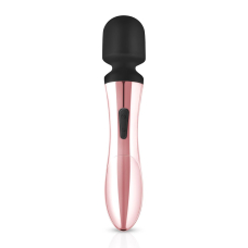 Вібромасажер з вигином та гнучкою головкою Rosy Gold Nouveau Curve Massager – потужний двигун, 10 режимів вібрації