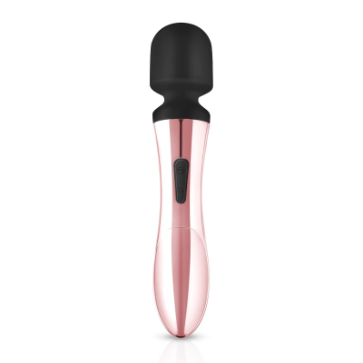 Вібромасажер з вигином та гнучкою головкою Rosy Gold Nouveau Curve Massager – потужний двигун, 10 режимів вібрації
