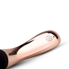 Вібромасажер з вигином та гнучкою головкою Rosy Gold Nouveau Curve Massager – потужний двигун, 10 режимів вібрації