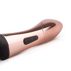 Вібромасажер з вигином та гнучкою головкою Rosy Gold Nouveau Curve Massager – потужний двигун, 10 режимів вібрації
