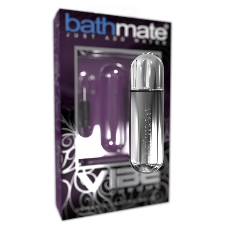 Вібропуля – Bathmate Vibe Bullet Chrome – 10 режимів, водозахист