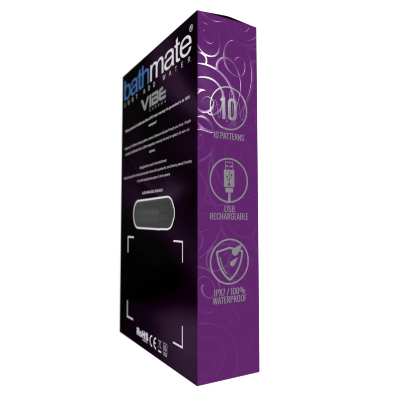 Вібропуля – Bathmate Vibe Bullet Chrome – 10 режимів, водозахист