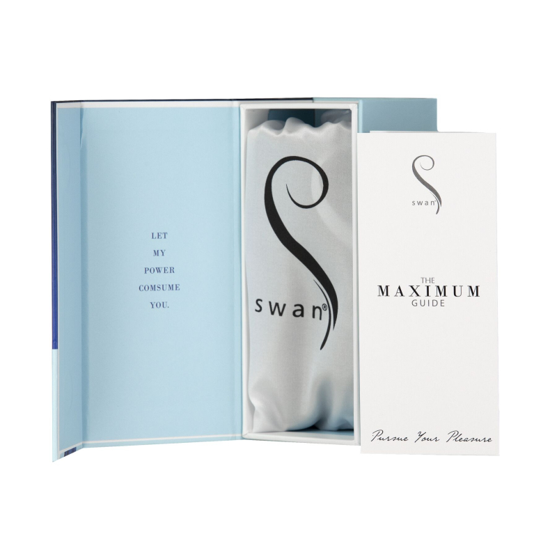 Вібропуля – Swan Maximum + Comfy Cuff Blue – 1 вібро режим із плавним регулюванням інтенсивності