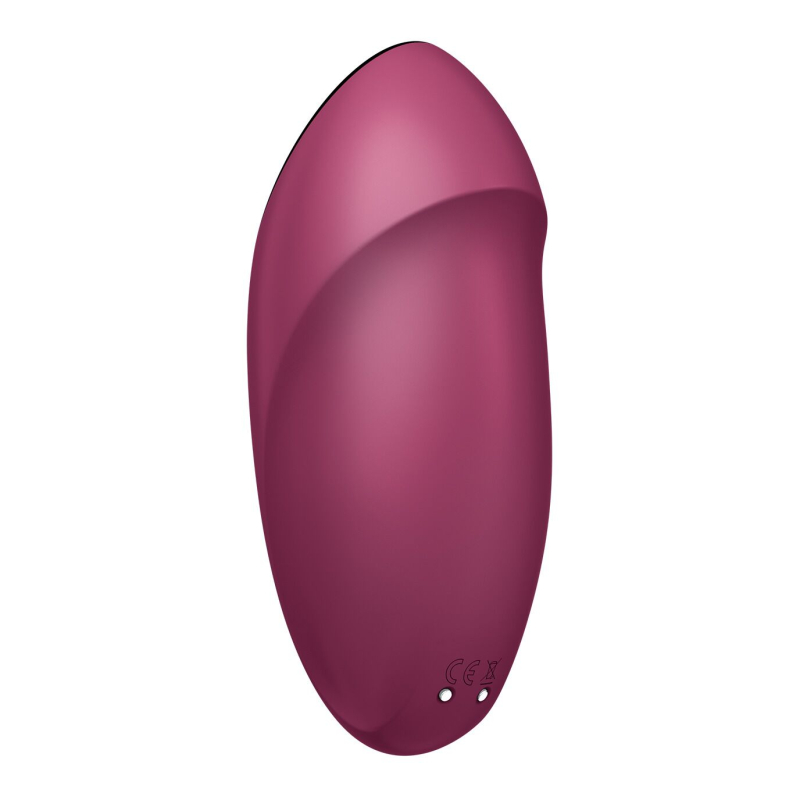 Вібростимулятор-пульсатор – Satisfyer Tap & Climax 1 Red – 11 віброрежимів + пульсації