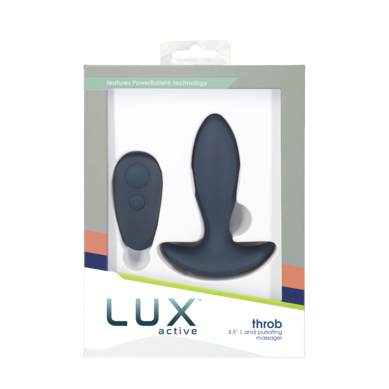 Анальная пробка с пульсацией Lux Active – Throb – 4.5