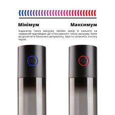 Автоматична вакуумна помпа Otouch MACHO WORK 1, 2 кільця 26 мм та 36 мм, LED-індикатор, до 20 см