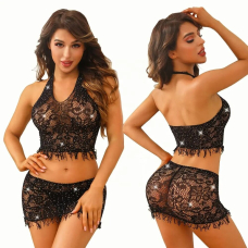 Бодістокінг JSY "Чудова Жаклін" One Size, топ, спідниця