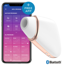 Cмарт вакуумний кліторальний стимулятор Satisfyer Love Triangle White – дистанційне керуванням на відстані з телефона
