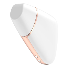 Cмарт вакуумний кліторальний стимулятор Satisfyer Love Triangle White – дистанційне керуванням на відстані з телефона