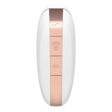 Cмарт вакуумний кліторальний стимулятор Satisfyer Love Triangle White – дистанційне керуванням на відстані з телефона