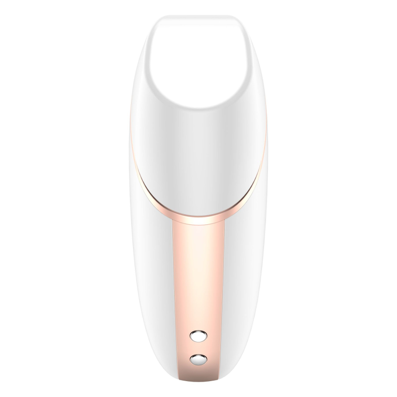 Смарт вакуумный клиторальный стимулятор Satisfyer Love Triangle White – дистанционное управление на расстоянии с телефона