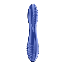 Двосторонній скляний дилдо Satisfyer Dazzling Crystal 2 Blue – довжина 18 см