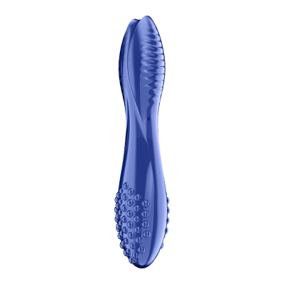 Двосторонній скляний дилдо Satisfyer Dazzling Crystal 2 Blue – довжина 18 см