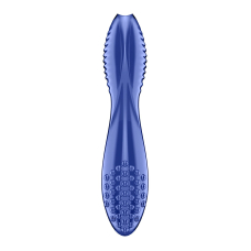 Двосторонній скляний дилдо Satisfyer Dazzling Crystal 2 Blue – довжина 18 см