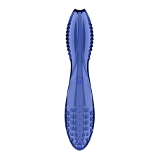 Двосторонній скляний дилдо Satisfyer Dazzling Crystal 2 Blue – довжина 18 см