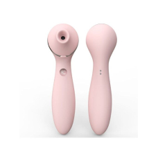 Двосторонній вакуумний вібратор – KISTOY Polly Plus Pink – 10 вібро-режимів, 7 ритмічних шаблонів, 3 вакуумних режими