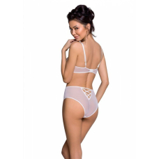 Еротичний комплект з малюнком Passion LOVELIA BIKINI S/M, білий