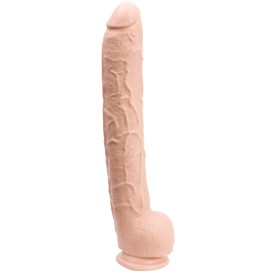 Фалоімітатор Doc Johnson Dick Rambone Cock White (ПВХ), довжина 42 см, діам. 6 см