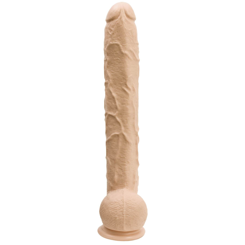 Фалоімітатор Doc Johnson Dick Rambone Cock White (ПВХ), довжина 42 см, діам. 6 см