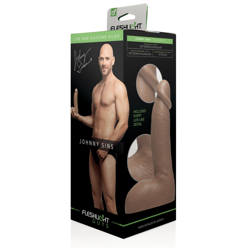 Фалоімітатор Fleshlight Guys Johnny Sins, зліпок пеніса, довжина 20.6 см, лисий з Brazzers