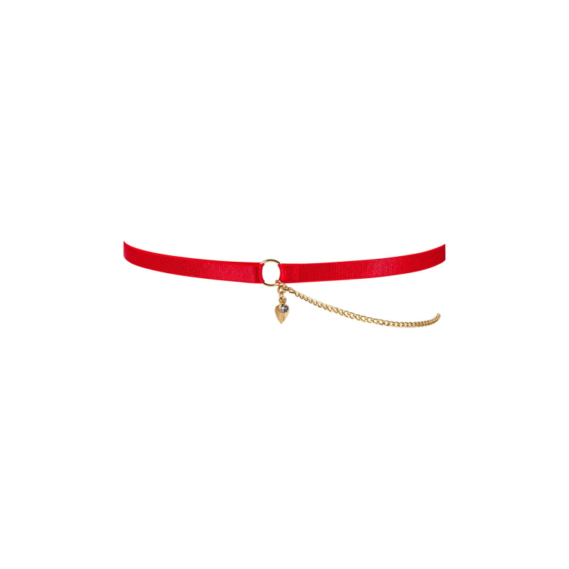 Гартер Obsessive Ingridia garter O/S, красный