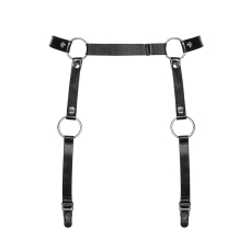 Гартери Obsessive A741 garter belt Чорний O/S, штучна шкіра